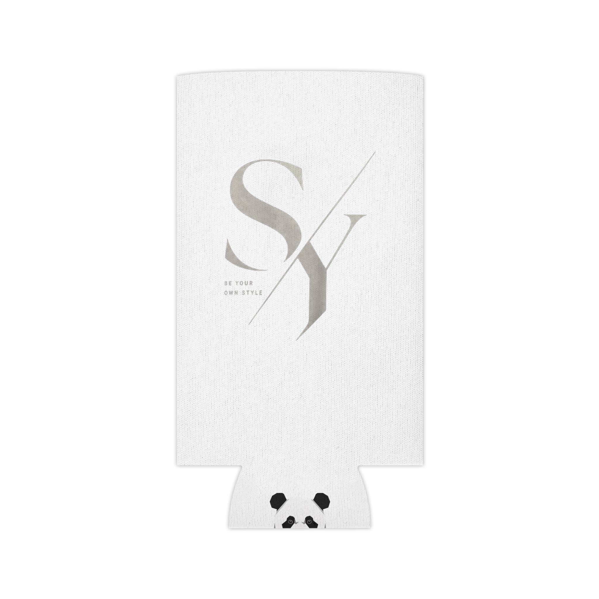 Can Cooler – Minimalist Monogram SY Panda Koozie